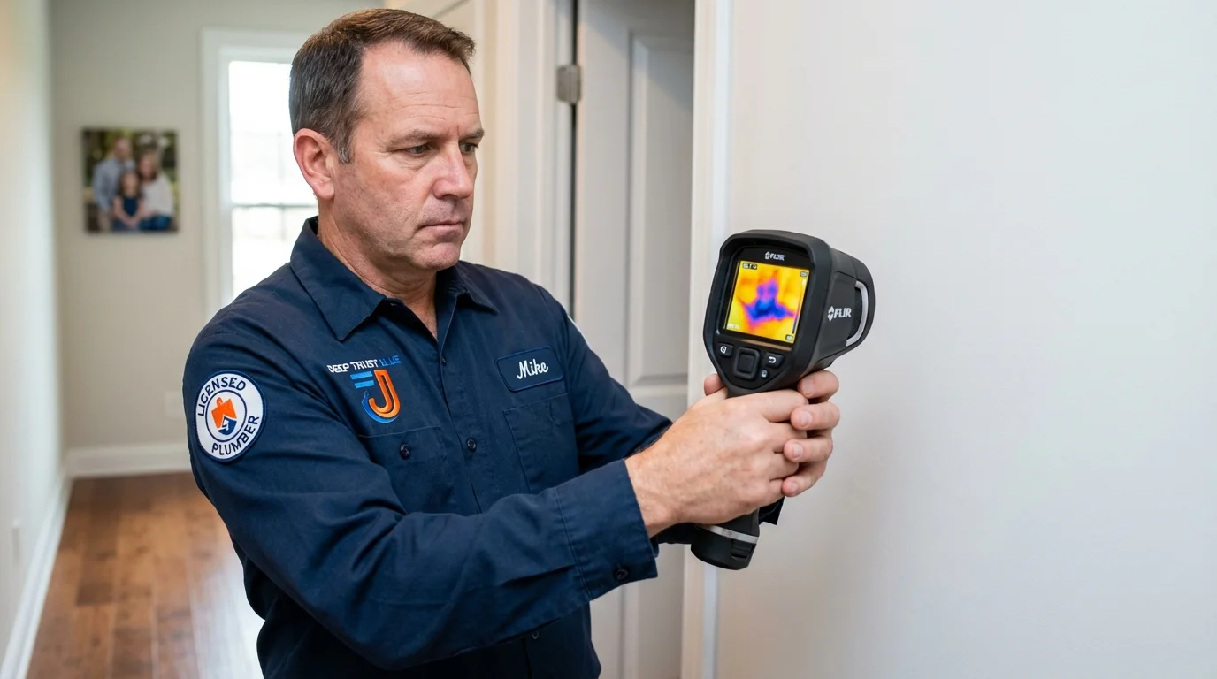 Thermal imaging leak detection by Johns Plumbing LLC in Tilton